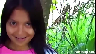 Kat Young out in the wood